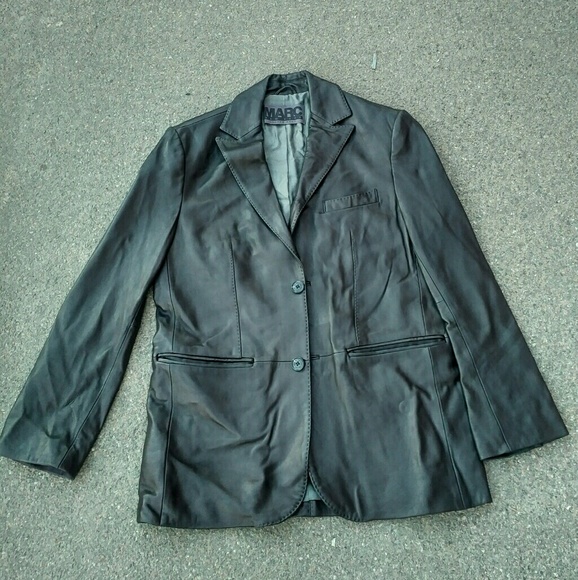 MARK NEW YORK LEATHER JACKET - Picture 1 of 2